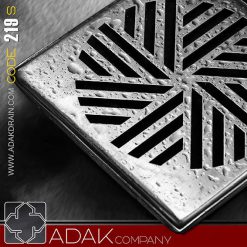 کفشور استیل مربع 10cm کد 219s