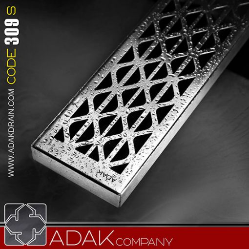 کفشور استیل طولی شبکه ای 30cm کد 309s