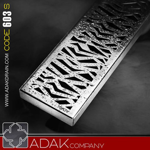 کفشور استیل طولی شبکه ای 60cm کد 603s